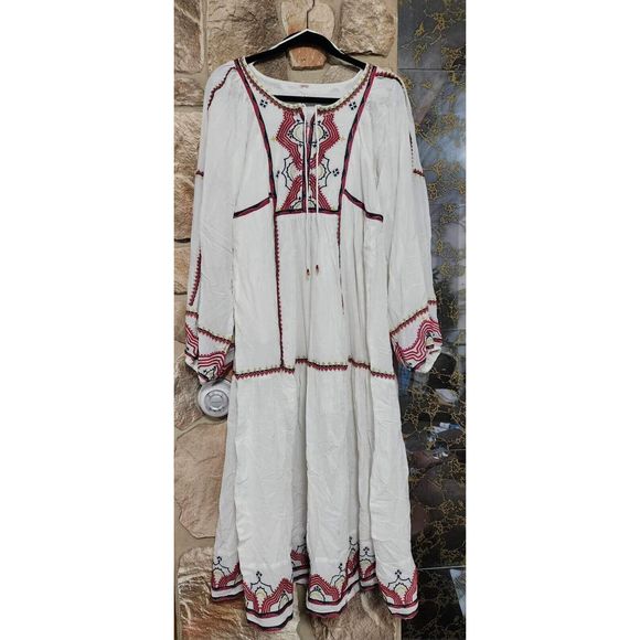 Free People Sweet Escape Embroidered Midi Dress Size S. B23 - Picture 5 of 10